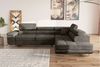 Stylefy Marokko Ecksofa Braun Velours MONOLITH Rechts Bild 3
