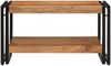 Couchtisch, Sofatisch 70x50x38 cm Massivholz Akazie Bild 4