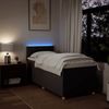 vidaXL Boxspringbett mit Matratze Dunkelbraun 100x200 cm Stoff 3288894 Bild 5