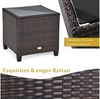 COSTWAY Gartenlounge-Set, (3-tlg, 2 Sessel & 1 Tisch), mit Kissen, Balkonset Bild 3