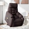 vidaXL Massagesessel mit Aufstehhilfe Dunkelbraun Stoff 3303047 Bild 2