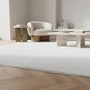 KADIMA DESIGN Teppich Kurzflor Unifarben Polyester Antirutsch Wohnzimmer Teppich, Rund, Höhe: 13 mm, Maschinenwäsche, Rücken aus Filz/Anti-rutsch, Gekettelt, 80x80cm Bild 2