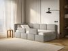 Selsey 'Cloudy' Kinderbett 120 cm, Bettkasten, 2x Rausfallschutz, Chenille, links, Hellbraun Bild 3