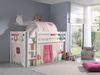 Kinderbett Karolina 210x114x106 Massivholz Weiß Textilset Spring 4 Bild 2