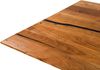 Esstisch Akazie 200x100x74 natur lackiert / Epoxid schwarz, Kreuzgestell anthrazit matt EPOXY Bild 5