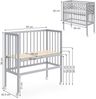 Beistellbett Sophie Grau 94 x 42.5 cm 2 Seitenschienen Vitalispa Bild 3