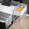 Beistellbett Sophie Grau 94 x 42.5 cm 2 Seitenschienen Vitalispa Bild 4