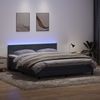 vidaXL Boxspringbett mit Matratze & LED Dunkelgrau 180x210 cm Samt 3317086 Bild 4