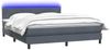 vidaXL Boxspringbett mit Matratze & LED Dunkelgrau 180x210 cm Samt 3317086 Bild 3