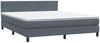 vidaXL Boxspringbett mit Matratze & LED Dunkelgrau 180x210 cm Samt 3317086 Bild 5