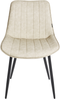 Esszimmerstuhl 2er Set DUBROVNIK Kunstleder Helles Beige Bild 5