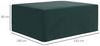 Outsunny Gartenmöbel-Schutzhülle Abdeckhaube Wasserdicht UV-Schutz extra Befestigung Rechteckig (Schutzhülle, 1-St, Gartenmöbel), PE Grün 235 x 190 x 90 cm Bild 2