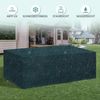 Outsunny Gartenmöbel-Schutzhülle Abdeckhaube Wasserdicht UV-Schutz extra Befestigung Rechteckig (Schutzhülle, 1-St, Gartenmöbel), PE Grün 235 x 190 x 90 cm Bild 3