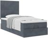 vidaXL Ottoman-Bett mit Matratzen Dunkelgrau 100x200 cm Samt 3313380 Bild 5