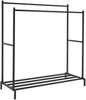 CLP Kleiderständer Karita 2 Kleiderstangen bis je 55 kg belastbar mit Schuhablage,150 cm Bild 4