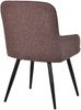 HOMAVO 4er Set 'YZ3' Esszimmerstuhl mit Armlehnen, Kunstleder braun, 57 x 62 x 87 cm Bild 4