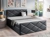Mirjan24 Boxspringbett Alpiry, Dunkelgrau, 160x200 cm, Kunstleder Bild 2