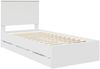vidaXL Bettrahmen mit Schubladen Weiß 90 x 200 cm Ingenieurs Holz 3409503 Bild 4
