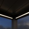 Weide E-Deluxe Plus | elektrische Pergola mit LED | Voll Aluminium | 4 x 8 M | motorisiertes Lamellendach anthrazit Bild 4