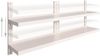 vidaXL Schweberegale mit 2 Böden 2 Stk. Edelstahl 200x30 cm 3055899 Bild 3