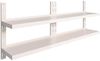 vidaXL Schweberegale mit 2 Böden 2 Stk. Edelstahl 200x30 cm 3055899 Bild 2