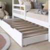 Hausbett Luni Weiß 160 x 80 cm mit ausziehbarem Gästebett Vitalispa Bild 4