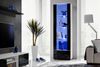 99rooms Teka Vitrine III Weiß Schwarz Hochglanz ohne LED-Beleuchtung Bild 2