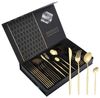 Premium Besteck-Set Gold 6 Personen 24-tlg Edelstahl Essbesteck CF-22127 Bild 3