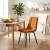CLP 2er Set Esszimmerstühle Antibes Cordbezug gepolstert Rückenlehne bis 150 kg,orange Bild 3