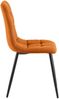 CLP 2er Set Esszimmerstühle Antibes Cordbezug gepolstert Rückenlehne bis 150 kg,orange Bild 5