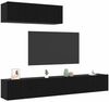 vidaXL TV-Schrankset 3 pcs Schwarz Eichen-Optik Holzwerkstoff 3332502 Bild 3