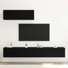 vidaXL TV-Schrankset 3 pcs Schwarz Eichen-Optik Holzwerkstoff 3332502 Bild 4