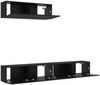 vidaXL TV-Schrankset 3 pcs Schwarz Eichen-Optik Holzwerkstoff 3332502 Bild 5