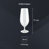 Peill+Putzler Germany 6er Set Biertulpen, 380 ml Volumen, Bierglas, Kristallgläser mit einem schlichten Design, Weingläser für Wasser, Saft & Cocktail, Trinkgläser Bild 5