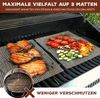 Grillmatte / Backmatte rechteckig 3er Set, Glasfasergewebe antihaft, je 36 x 42 cm (L/B) Bild 3