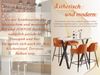 JYMTOM Barhocker Barstuhl mit Armlehne Gepolsterter Tresenhocker Bistrohocker (2 St), Outdoor Diamant Design Hocker, Orange Bild 2
