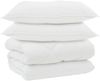 vidaXL Winterbettdecke mit Kissen 3 pcs Weiß Mikrofaser 3377825 Bild 2