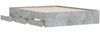 vidaXL Bettgestell mit Schubladen Betongrau 140x190 cm Holzwerkstoff 3207304 Bild 5
