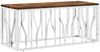vidaXL Couchtisch Edelstahl und Massives Altholz 350053 Bild 2