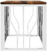 vidaXL Couchtisch Edelstahl und Massives Altholz 350053 Bild 4