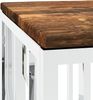 vidaXL Couchtisch Edelstahl und Massives Altholz 350053 Bild 5