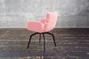 KAWOLA Esszimmerstuhl BARO Drehstuhl mit Armlehnen Stoff rosa 86 x 65 x 59 cm Bild 5