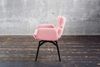 KAWOLA Esszimmerstuhl BARO Drehstuhl mit Armlehnen Stoff rosa 86 x 65 x 59 cm Bild 4