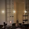 5x LED Lichterkette, Sternen-Design, Batterie, silber, L 220 cm Bild 4