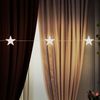 5x LED Lichterkette, Sternen-Design, Batterie, silber, L 220 cm Bild 3