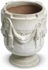 Casa Padrino Luxus Barock Keramik Blumentopf Hellgrau Ø 50 x H. 62 cm - Garten Deko Bild 2