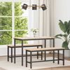 vidaXL Esstisch Natur 110 x 55 x 75 cm Massives Kiefernholz 892785 Bild 1