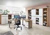 Büroschrank vito Clyde, Holzwerkstoff, Weiß, Holzfarben, 45 x 197 x 38 cm Bild 4