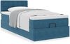 vidaXL Ottoman-Bett mit Matratze Dunkelblau 80x200 cm Samt 3311883 Bild 4