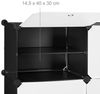 Schuhschrank in Schwarz-Weiß 12 Fächer Bild 5